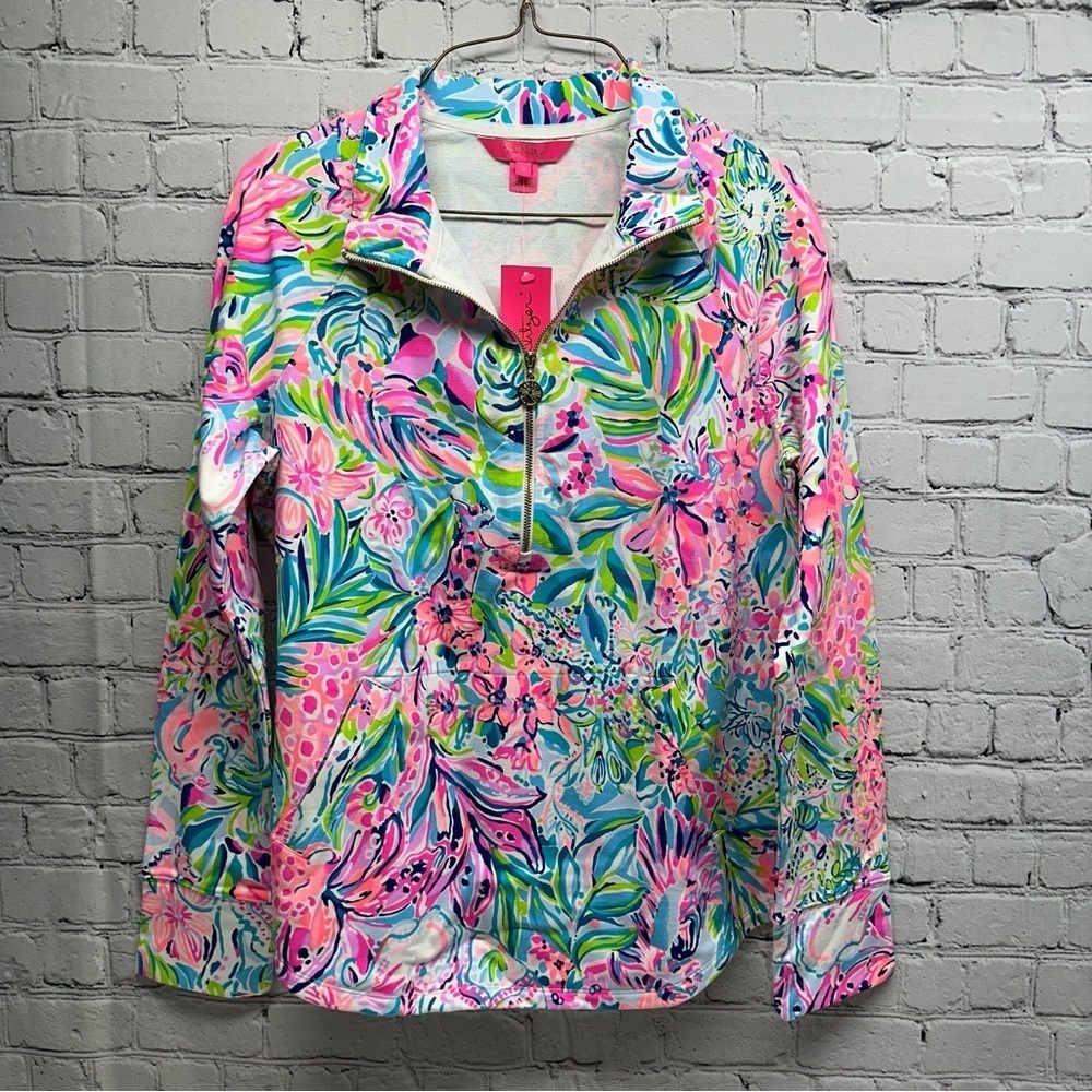 Lilly Pulitzer Pink and Blue Floral Top size Small NWT